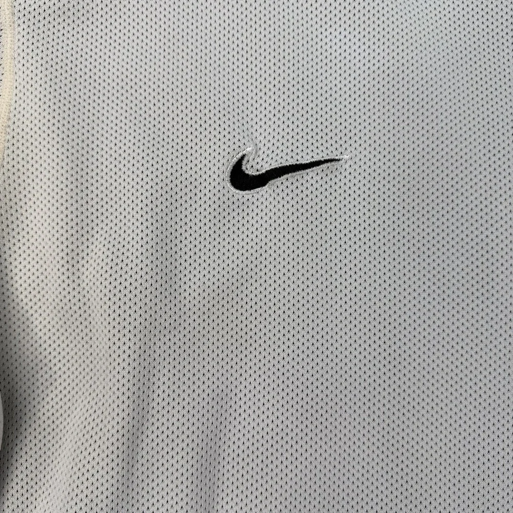 Vintage Y2K Nike Reversible Mesh Basketball Shirt Black white swoosh Size XL 90s